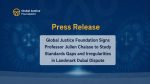 Global Justice Foundation Signs Professor Julien Chaisse to Study Standards Gaps and Irregularities in Landmark Dubai Dispute